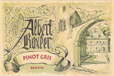 2011 Boxler Pinot Gris Label