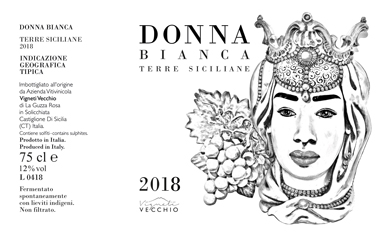 Vigneti Vecchio Donna Bianca label